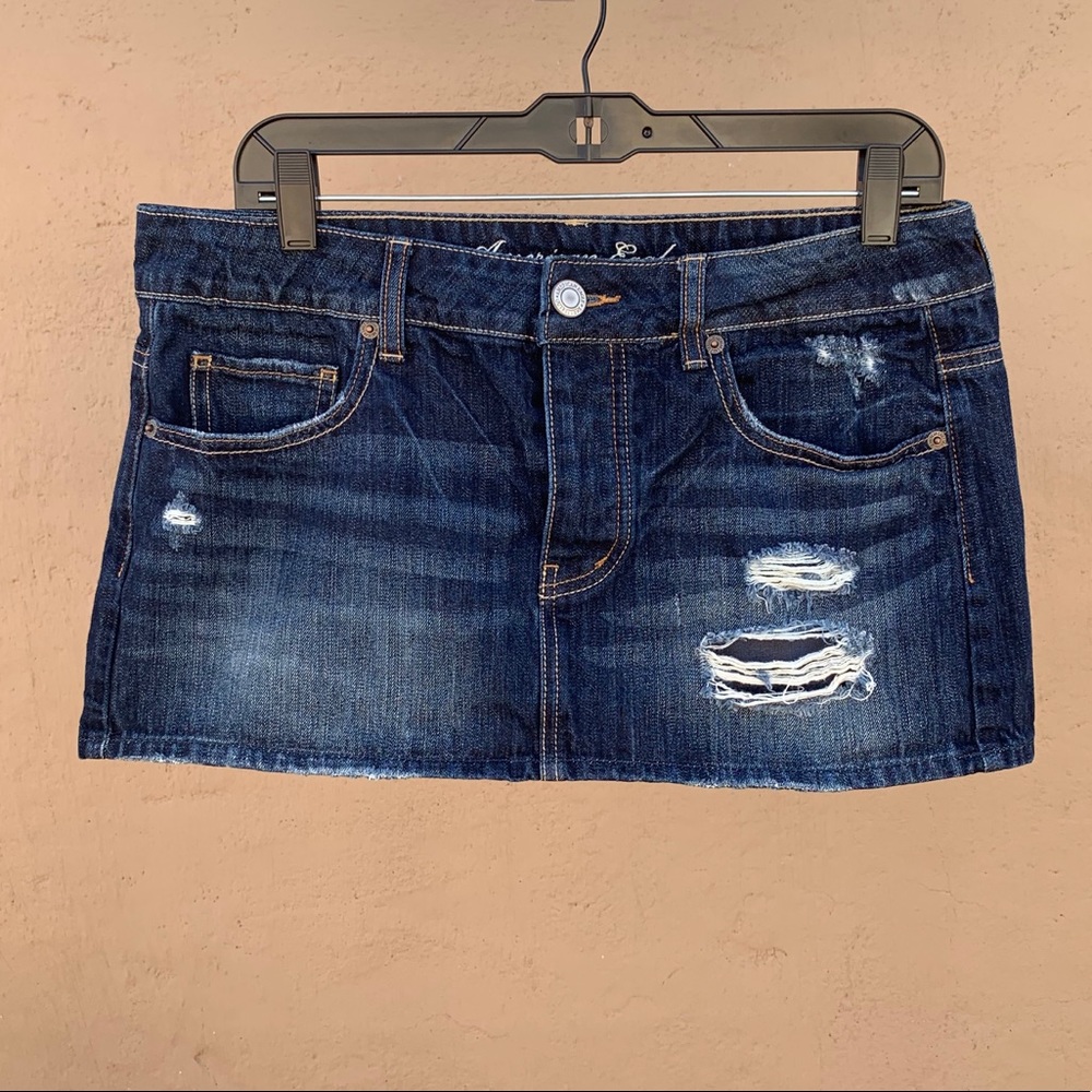 American Eagle Outfitters denim mini skirt